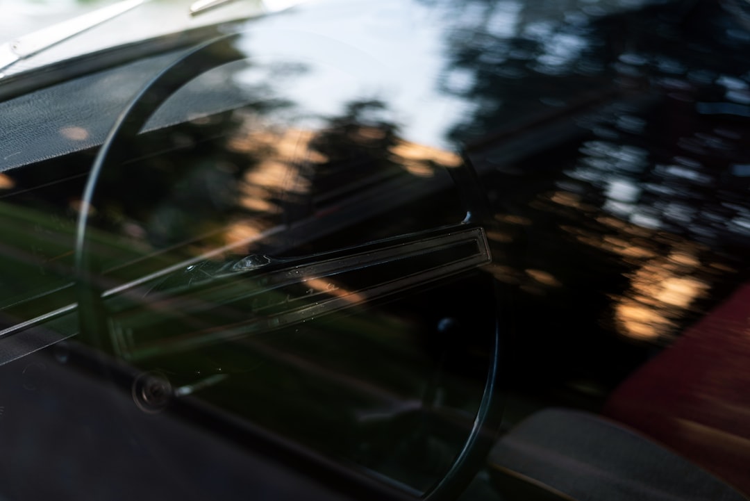 a car driving on a road